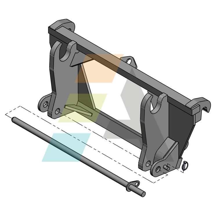 Interface pour tablier EURO vers outil de manutention MANITOU verrouillage manuel, mécanique ou hydraulique