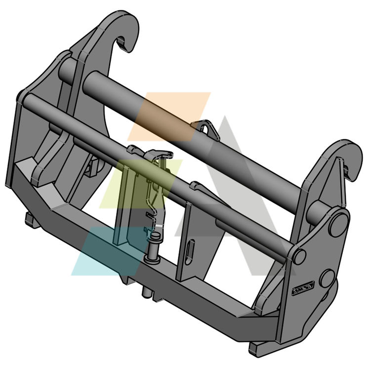 Interface pour tablier CLAAS/KRAMER vers outil de manutention MERLO verrouillage manuel, mécanique ou hydraulique