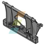 Interface pour tablier EURO vers outil de manutention Q-FIT verrouillage manuel, mécanique ou hydraulique