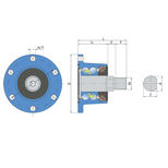 Moyeu agricole IL50-98/6T-M22, 6 trous, UNIVERSEL