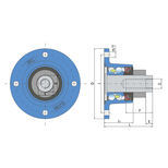 Moyeu agricole IL50A-120/4H-M20 new - IL50S-120/4T-M20 old, UNIVERSEL