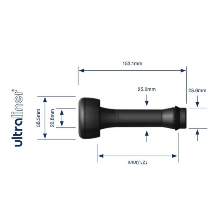 Lot de 2 manchons de traite chèvres Ultraliner, caoutchouc, adaptable Delaval 988513-01