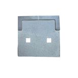 Décrottoir 100x100 mm, Ø8 mm, entraxe 50 mm, pour packer HOWARD, 73000652882, plaquette carbure, pièce interchangeable