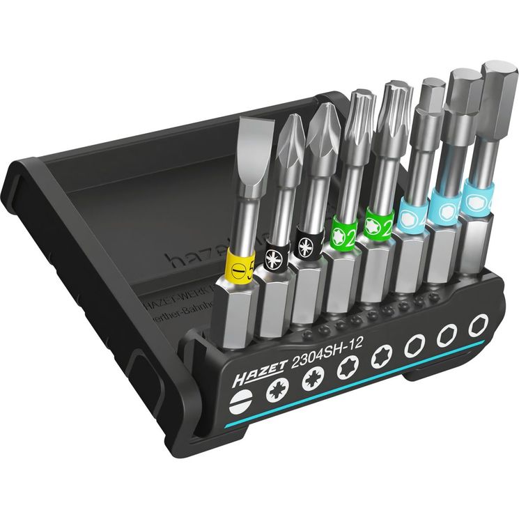 Smartholder kit outils 8 pièces, embouts-tournevis longs, 2304SH-12, HAZET