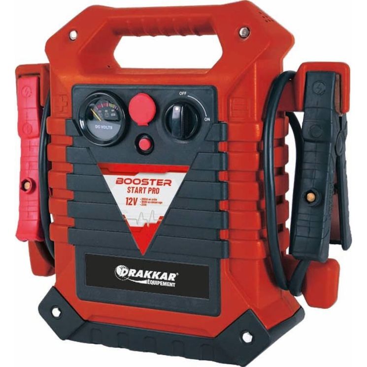 Booster 12V démarrage en crête 2650A, batterie 22Ah, DRAKKAR Start Pro 12V