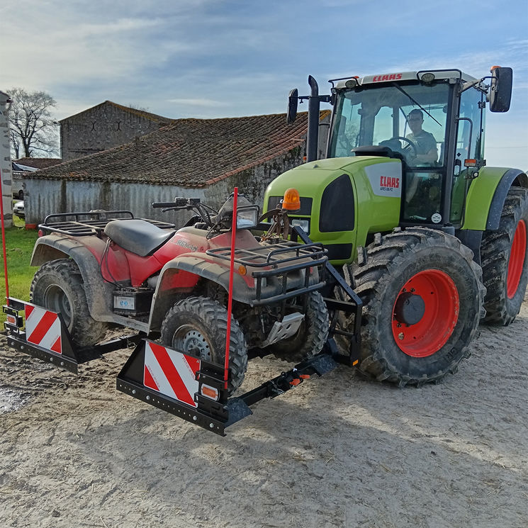 Support de quad agricole, pour tracteur, TM4 TRACT'MOI