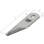 Couteau de broyeur à paille pour moissoneuse-batteuse John Deere 187x51x4.9mm, HXE22820, pièce interchangeable