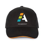 Casquette Agripartner, noir & orange, collection 2024