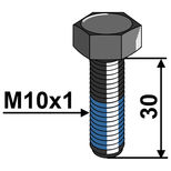 Vis 10x1x30 12.9 pour disque de déchaumeur Amazone Catros