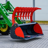 Godet BMS multi-services à grappin MAX, 2.10 mètres, pour télescopique MANITOU