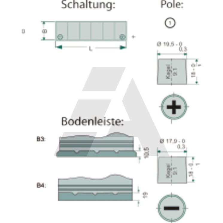 Batterie 12V, 100Ah - 820A, avec technologie calcium - calcium, remplie et chargée, sans entretien, ENDURANCE LINE