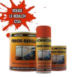 Peinture agricole PROCHI-ROUILLE brillante, rouge orange, 1234, LE BOULCH