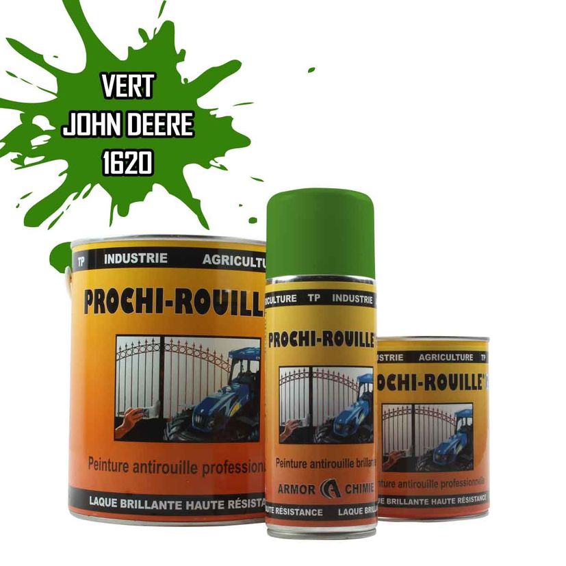 Peinture agricole PROCHI-ROUILLE brillante, Vert NEW, 1620, JOHN DEERE