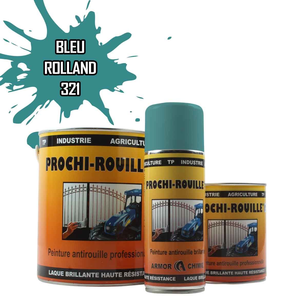 Peinture agricole PROCHI-ROUILLE brillante, bleu, 321, ROLLAND