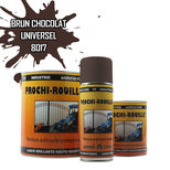 Peinture agricole PROCHI-ROUILLE brillante, Brun chocolat, RAL 8017, UNIVERSEL