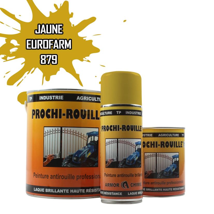 Peinture agricole PROCHI-ROUILLE brillante, Jaune, 879, EUROFARM