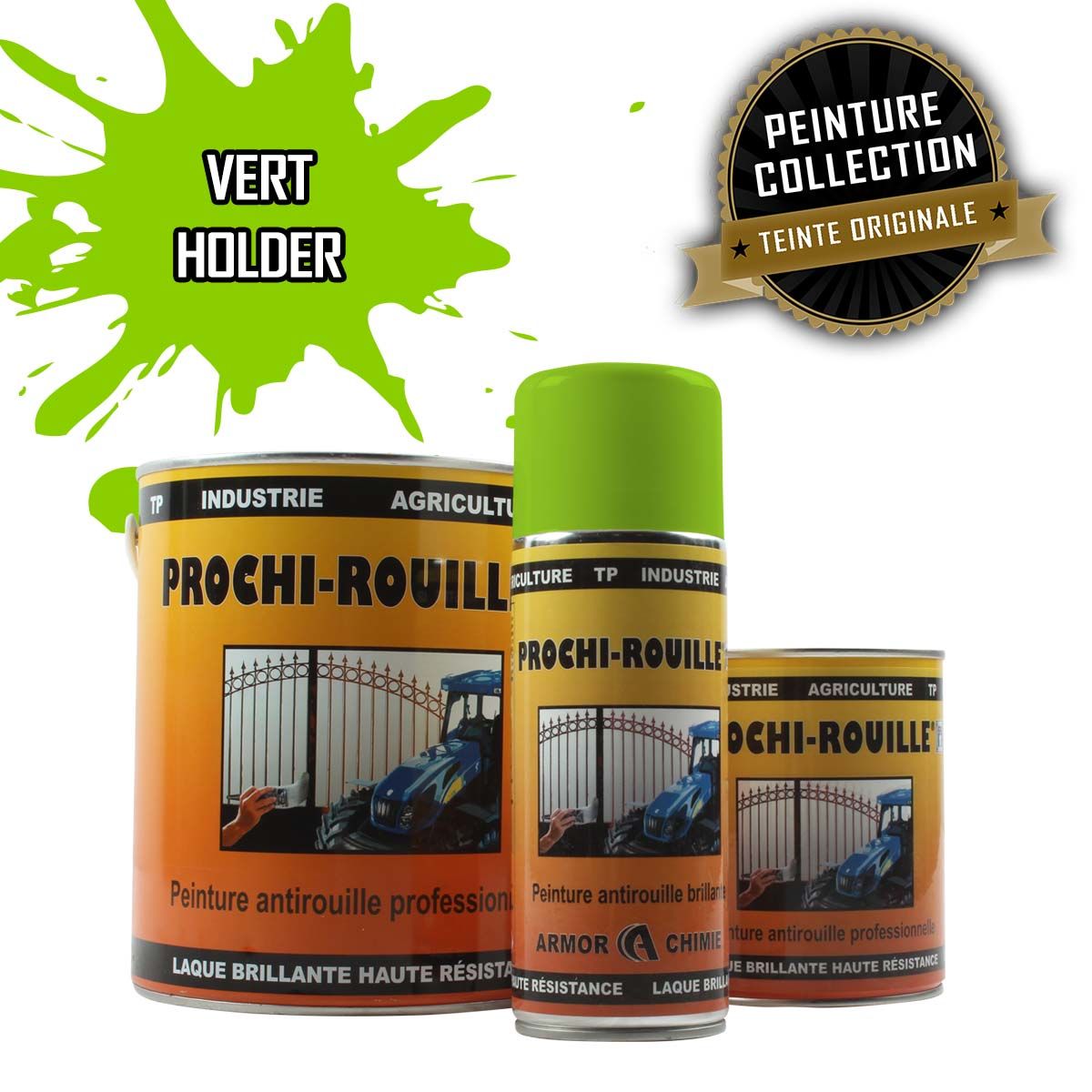 Peinture agricole collection PROCHI-ROUILLE, Vert, HOLDER