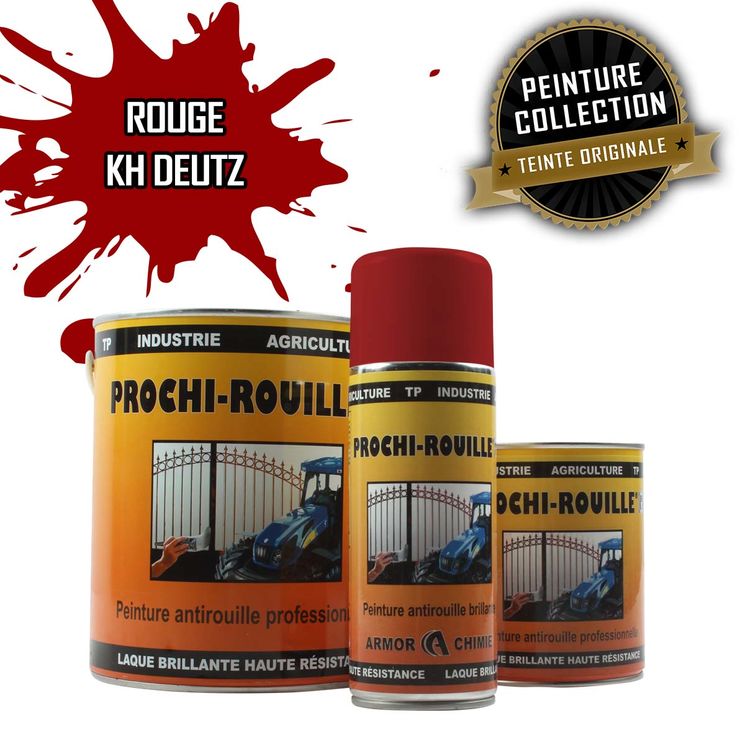 Peinture agricole collection PROCHI-ROUILLE, Rouge, KH DEUTZ