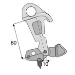 Verrouillage de crochet inférieur, type CBM, cat 3, CBM