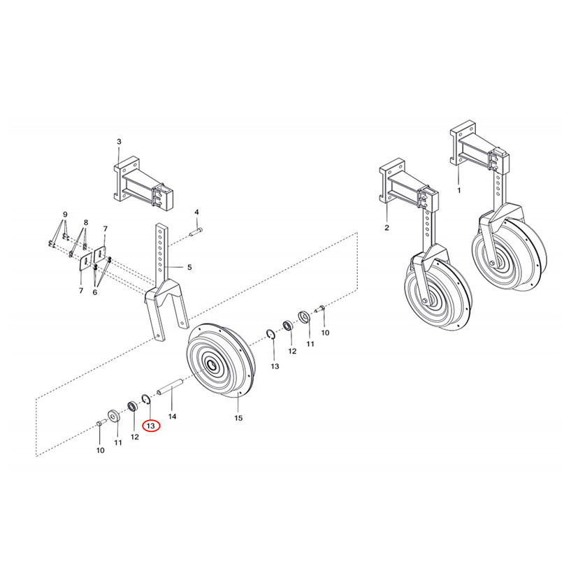 Circlips intérieure Ø25x2 pour bineuse OZDOKEN / H100152