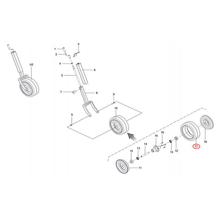 Pneu pour bineuse OZDOKEN / AC010615