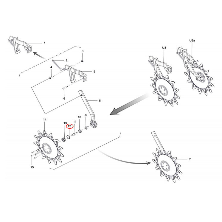 Circlips pour bineuse OZDOKEN / AC010709