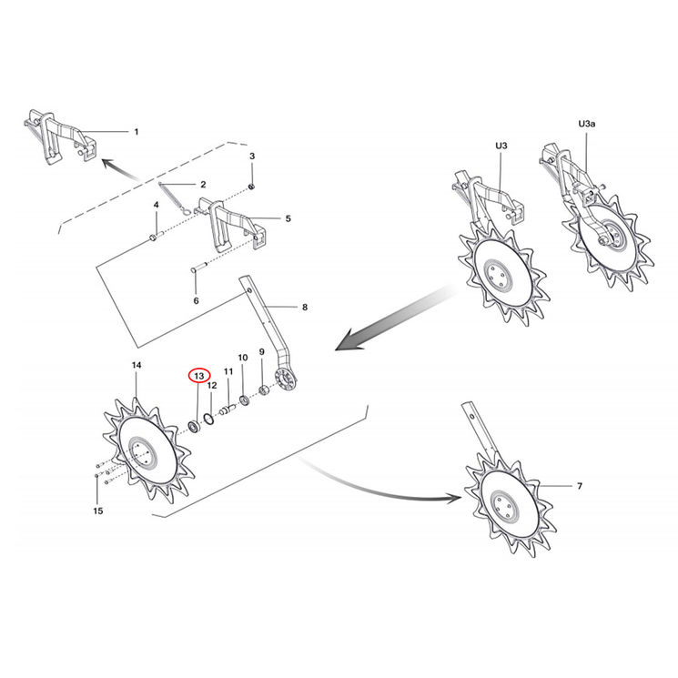 Roulement 6204 pour bineuse OZDOKEN / H056204