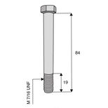 Vis M7/16 UNF pour marteau broyeur ROUSSEAU, MAC CONNEL, CMV