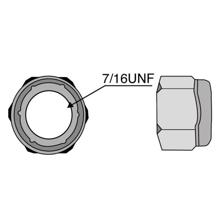 Écrou autobloquant 7/16 UNF pour marteau CMV, ROUSSEAU, SMA