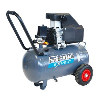 Compresseur coaxial mobile 50 litres 230V, 9,0 m³/h, bi-cylindre, P857, PRODIF EXPERT