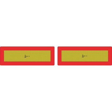 Jeu de 2 plaques ALU europe camion pour porteurs et tracteurs, 565x132 mm